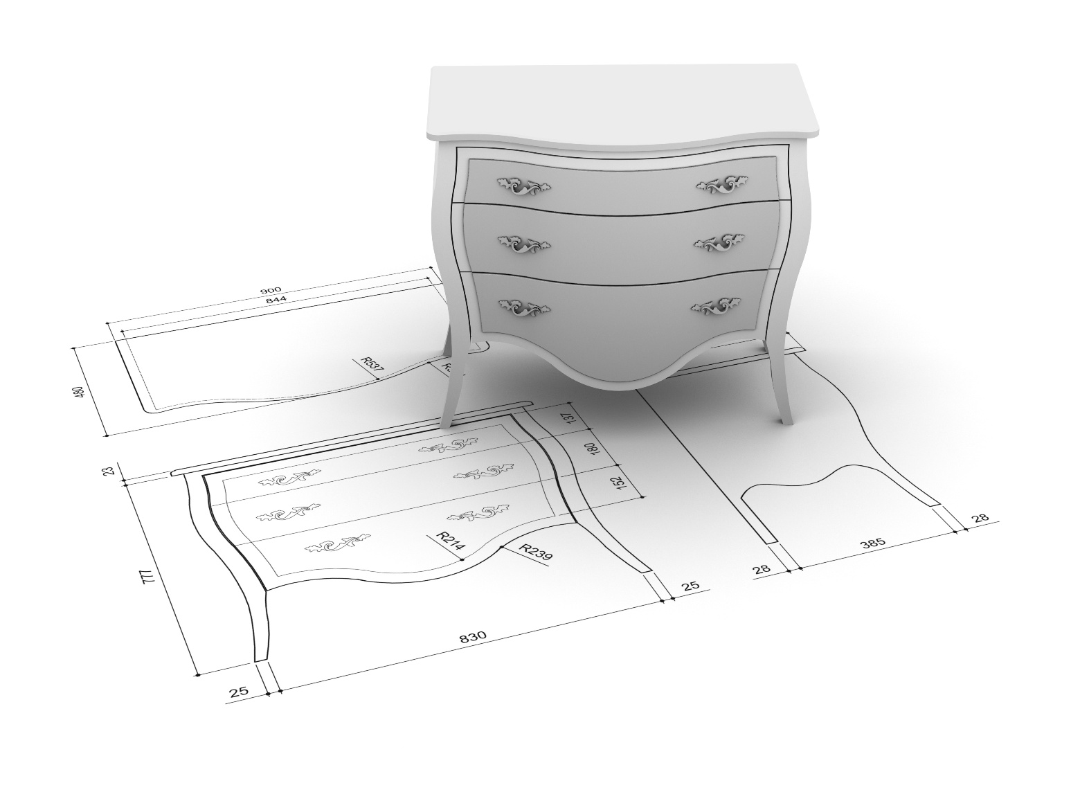 Custom Built Furniture Pittsburgh - Wexford - Whitehall